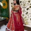 MAROON BLACK CC-4.2 Kutchhi Vintage Maroon Chaniya Choli Set