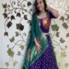 PURPLE-GREEN-CC-2.1-scaled-e1753873190699-300x283 Purple Bandhani Green Gaji Chaniya Choli Set