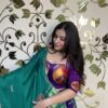PURPLE GREEN CC-2.3 Purple Bandhani Green Gaji Chaniya Choli Set