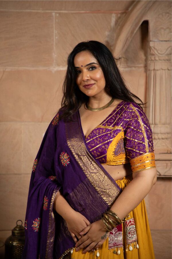 Patch work Vintage Chaniya Choli Set