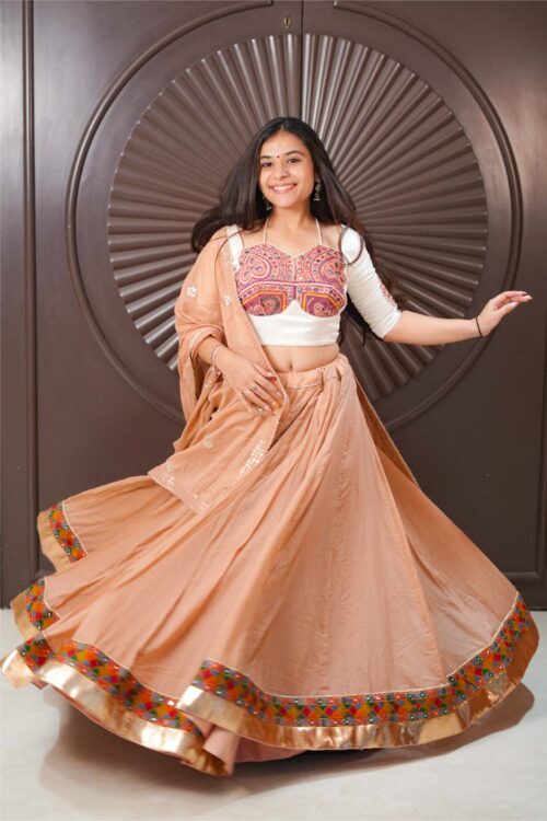 Earthy Pastel Pink Chaniya Choli Set