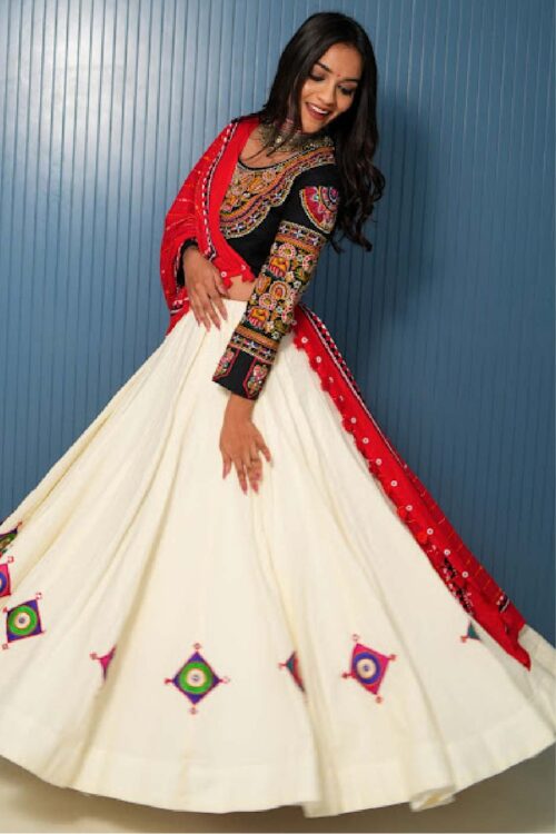 Classy Black Embroidered Chaniya Choli Set