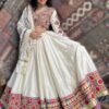 WHITE & WHITE CC-7.1 Pearl White Embroidery Chaniya Choli Set