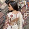 WHITE & WHITE CC-7.2 Pearl White Embroidery Chaniya Choli Set